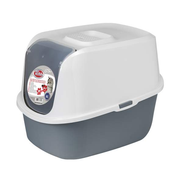 Katzentoilette 52 cm Grau